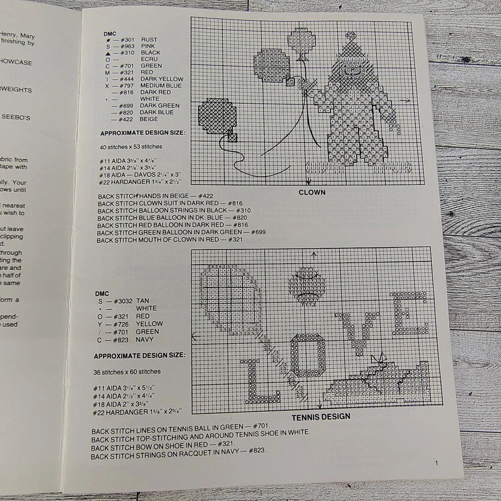 Cross-Stitch Mini Favorite Things 24 Designs 2 Alphabets by Joyce Seebo 1981 Vtg